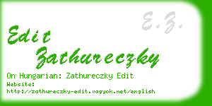 edit zathureczky business card